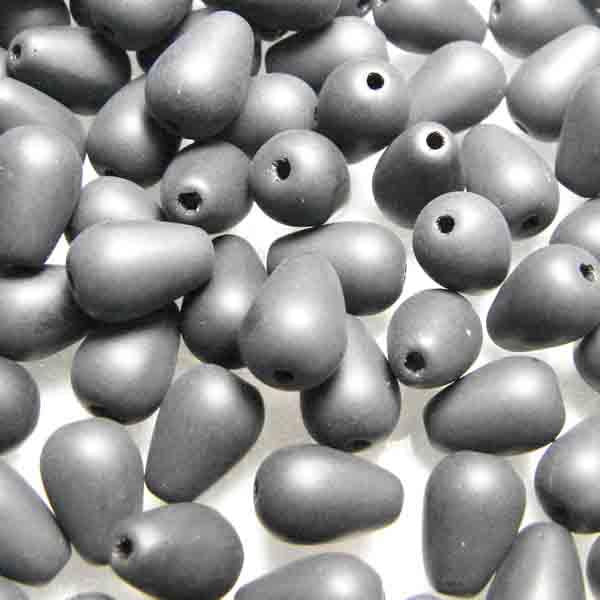 Matte Jet 8x6MM Tear