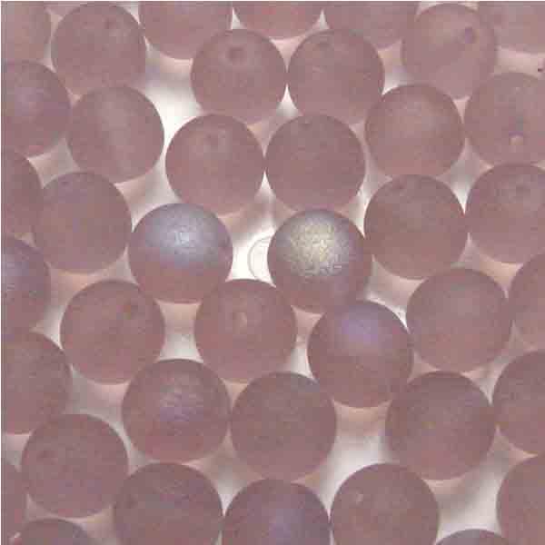 Matte Light Amethyst AB 8MM Druk Ball