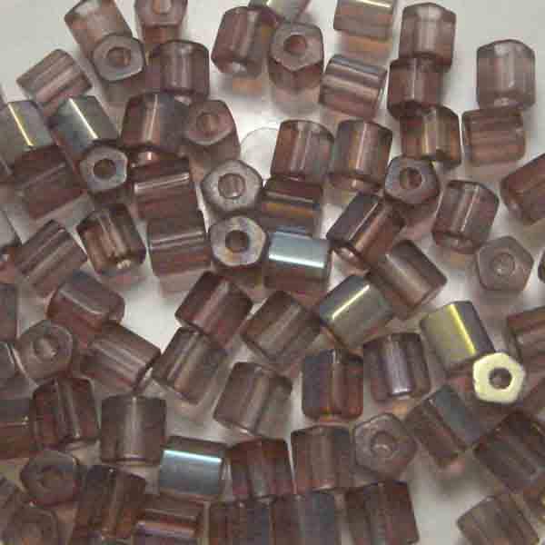 Matte Light Amethyst Ab 4MM 5 Sided Cylinder