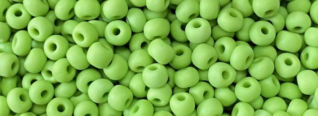 Matte Light  Green 6/0 Seed Bead