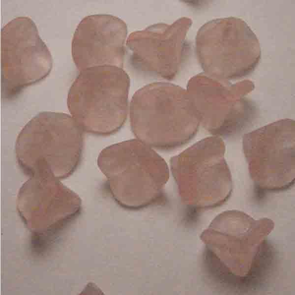 Matte Light Rose 10x12MM Flower