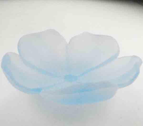 Matte Light Sapphire 35MM Cupped Flower