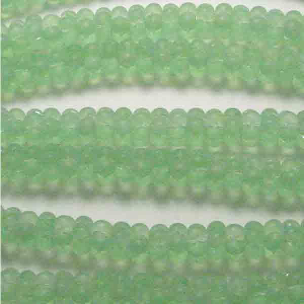 Matte Peridot AB 4x7MM Flower Blossom