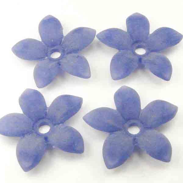 Matte Perriwinkle 17MM Acrylic Flower Blossom