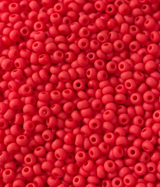 Matte Red 11/0 Seed Bead