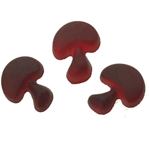 Matte Ruby 6x5MM Mushroom Cabochon