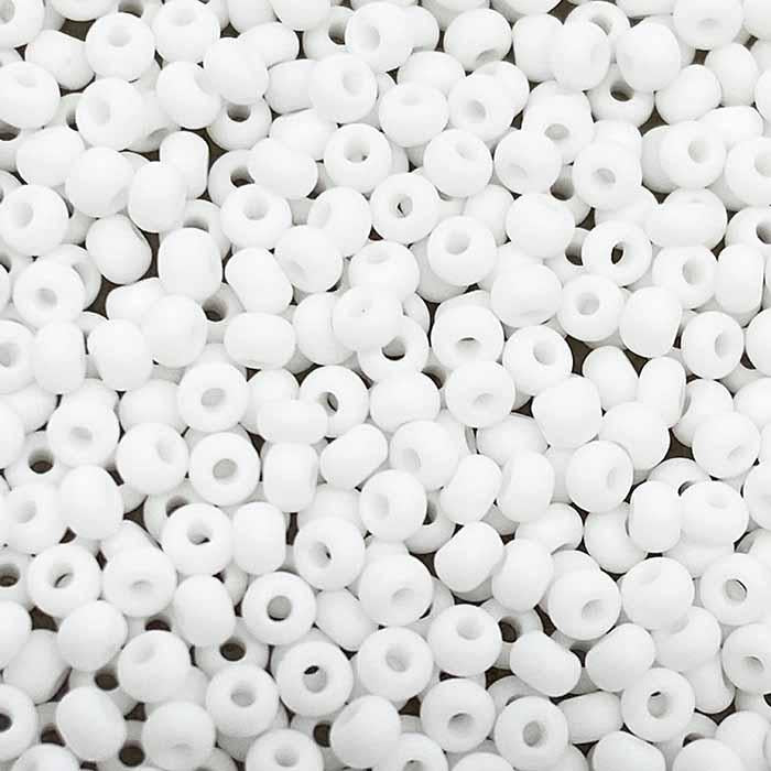 Matte White 11/0 Seed Bead