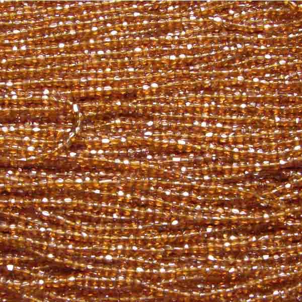 Med Topaz Luster Seed 9/0 3 Cut Seed Bead