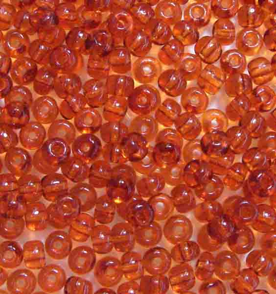 Medium Dark Topaz 6/0 Seed Bead