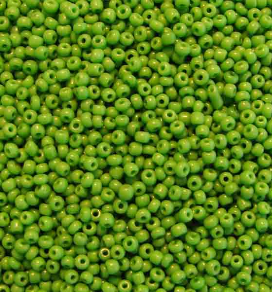 Medium Green Seed Bead 14/0