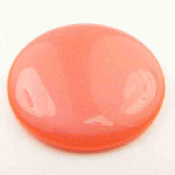 Melon 28MM Pearly Plastic Vintage Cabochon