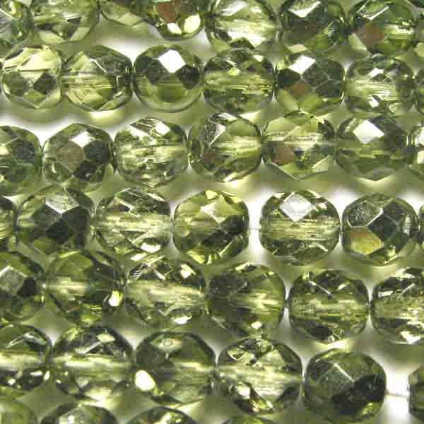 Metallic Olivine With Crystal 3MM Fire Polish Ball