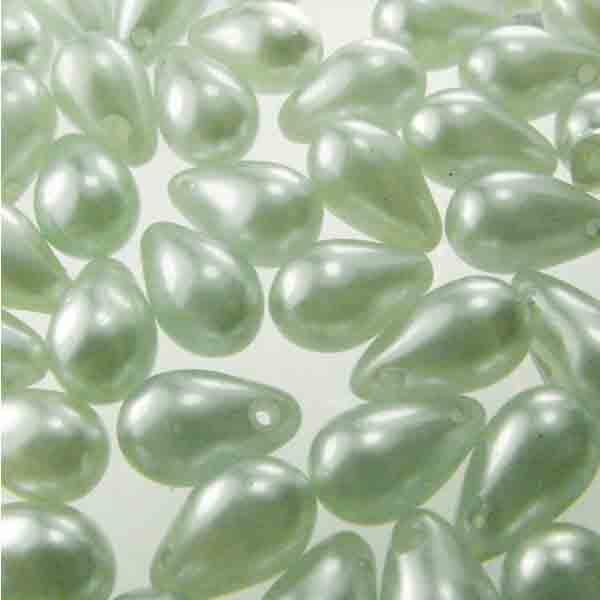 Mint Green Pearl 9x6MM Tear Drop