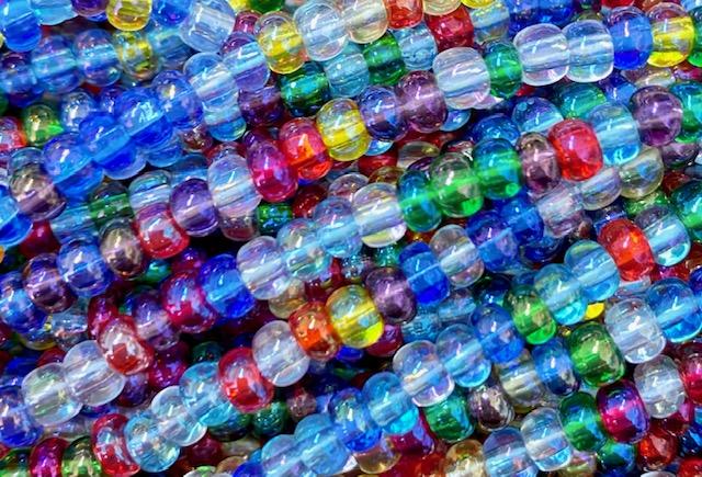 Mix Transparent Luster 6/0 Seed Bead