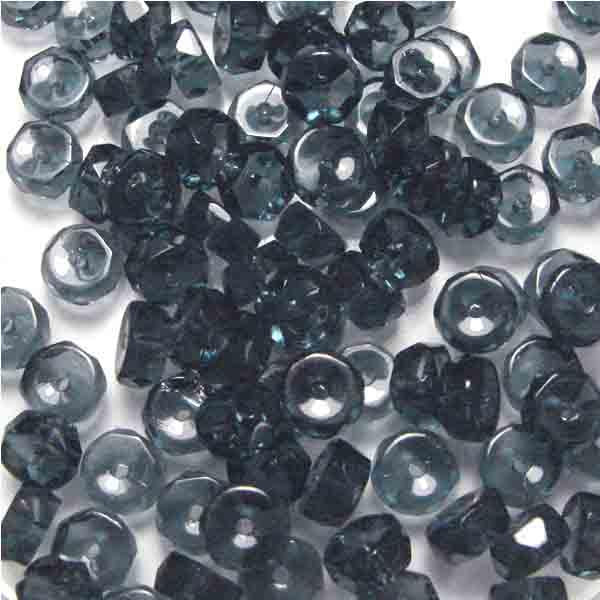 Montana 6MM Disc Rondelle With Fire Polish Edge