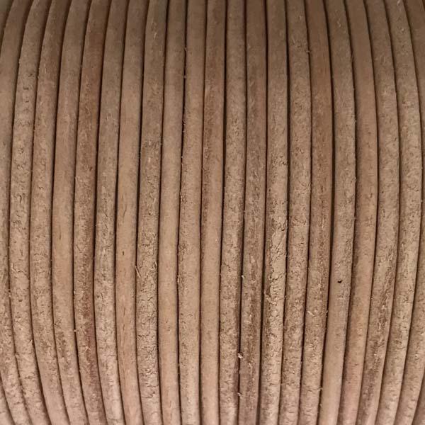 Natural 2MM Leather Cord