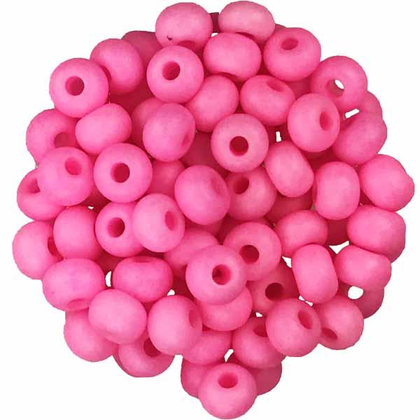 Neon Pink 6/0 Seed Bead