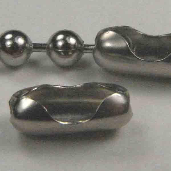 Nickel Silver 2.4MM Ball Chain Connector Clasp