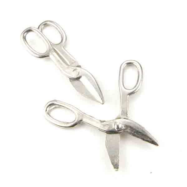 Nickel Silver Plate 29x12MM Snip Scissor