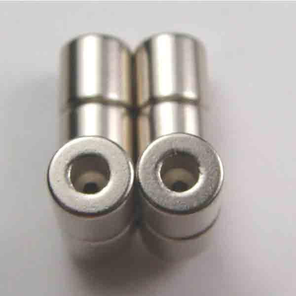 Nickel Silver Plate Magnetic Barrel Clasp 6MM