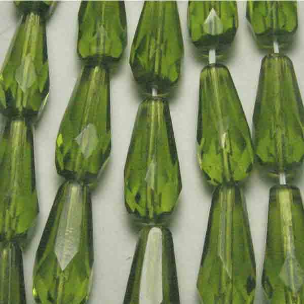 Oliv 20X9MM Fire Polish Tear