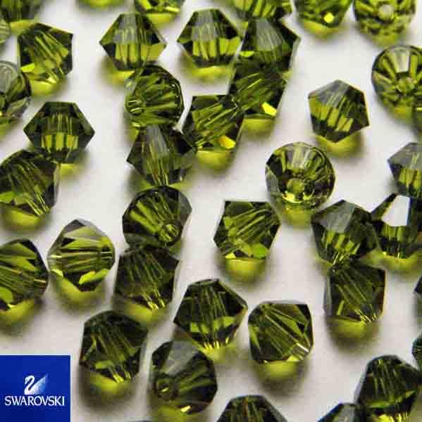 Olive 4MM Swarovski Bicone