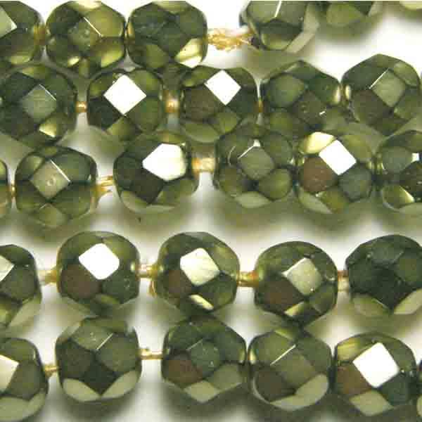 Olive Pearl 4MM Fire Polish Ball