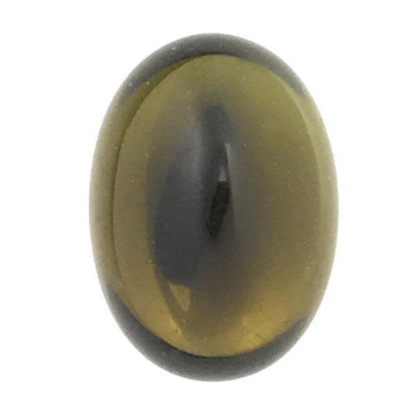 Olivine 18x13MM Foiled Back Cabochon