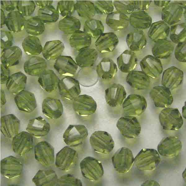 Olivine 4MM Fire Polish Bicone