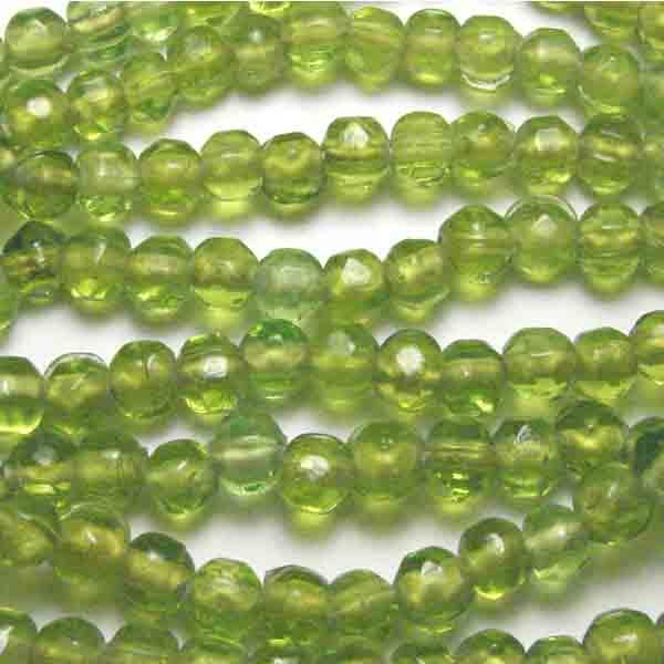 Olivine 6MM Baroque Molded Ball