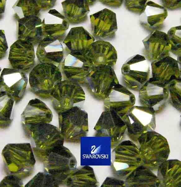 Olivine AB 4MM Swarovski Bicone Art. 5328