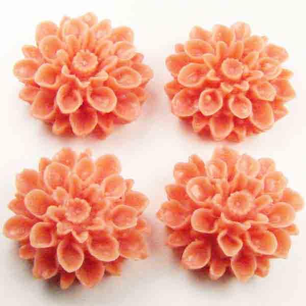 Opaque Coral 18MM Dahlia