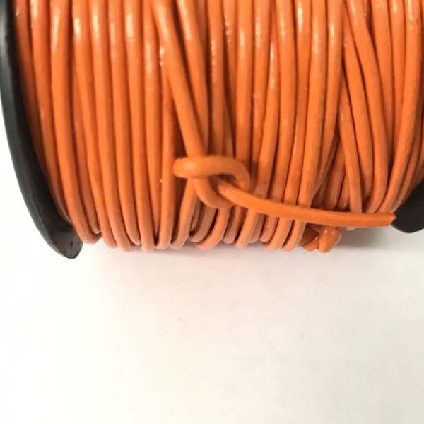 Orange 1.5MM Leather Cord