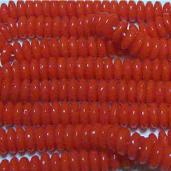 Orange 6x3MM Belly Rondelle