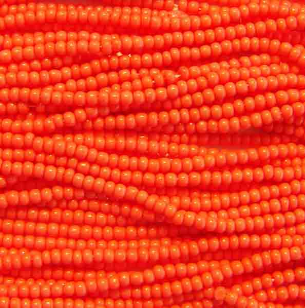 Orange Coral Seed Bead 14/0