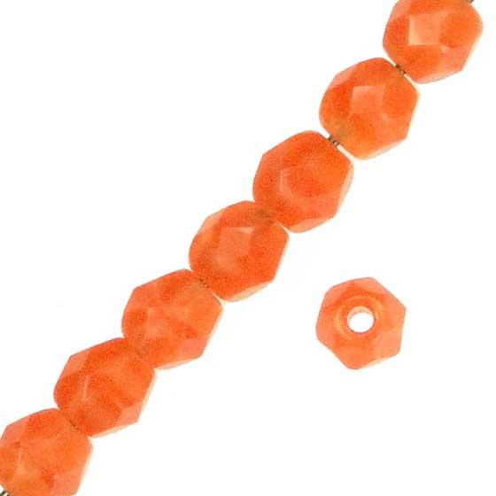 Orange Satin 4MM Fire Polish Ball