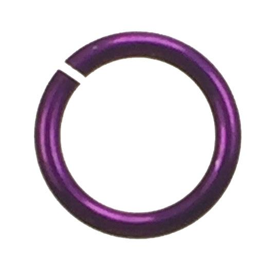 Orchid 18 gauge 9MM OD Open Anodized Aluminum Jump Ring