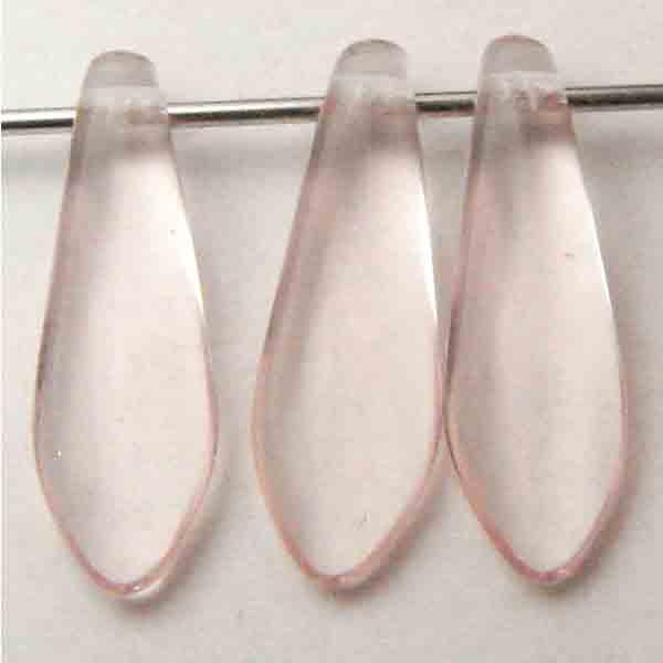 Pale Rose 16x5MM Dagger Pendant