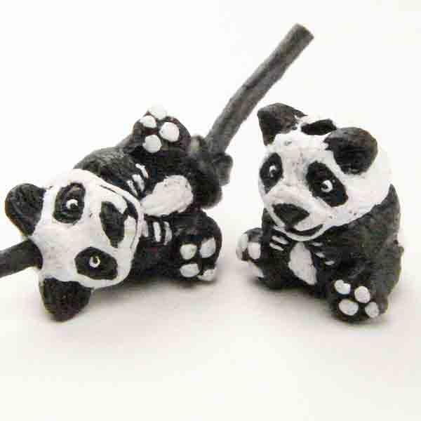 Panda 12X9MM 3-D Ceramic Bead