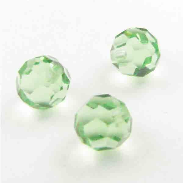 Peridot 6MM Machine Cut Half Drilled Hatpin Topper