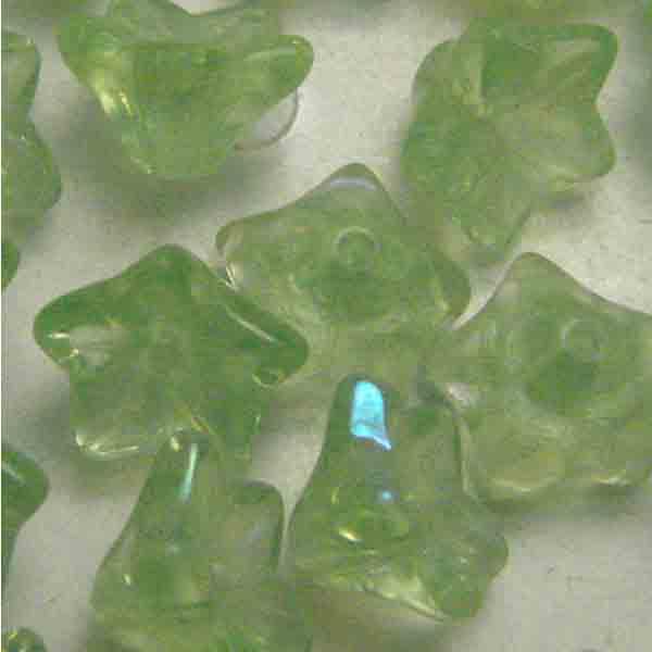 Peridot AB 8x6MM Flower