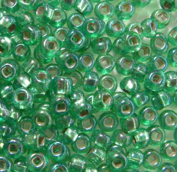 Peridot AB Silver Lined 6/0 Seed Bead