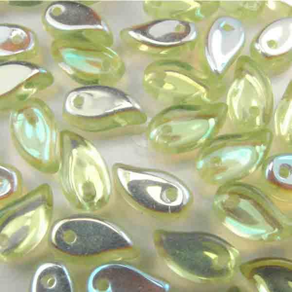 Peridot Ab 9X5MM Curled Leaf