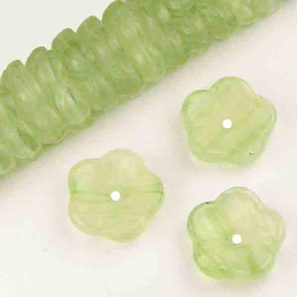 Peridot Green Opal 10MM Flower