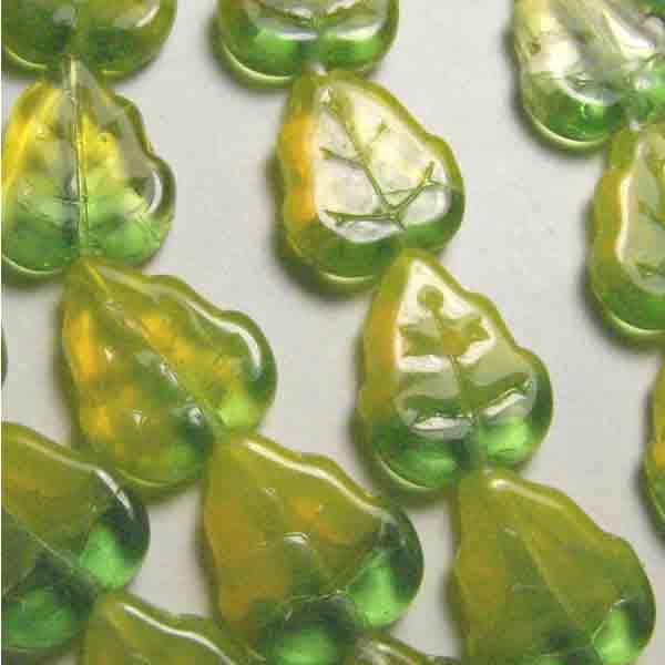 Peridot With Jonquil 12x10MM Veined Leaf