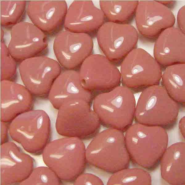 Pink 10MM Heart Bead
