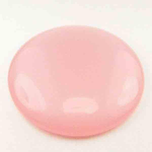 Pink 28MM Pearly Plastic Vintage Cabochon