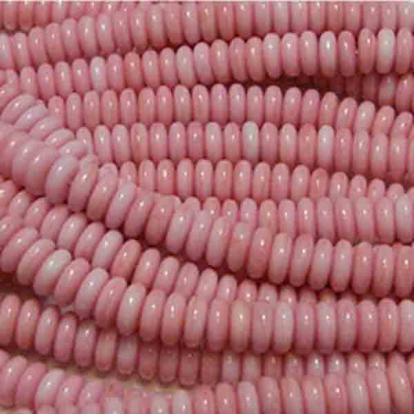 Pink Belly 6x3MM Belly Rondelle