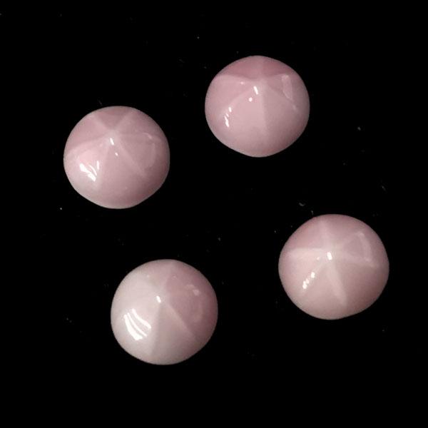 Pink & White 5MM Star Cabochon