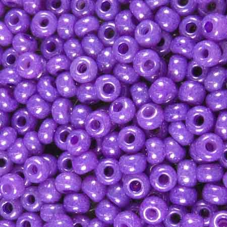 Purple Silk (Dyed) 6/0 Seed Bead